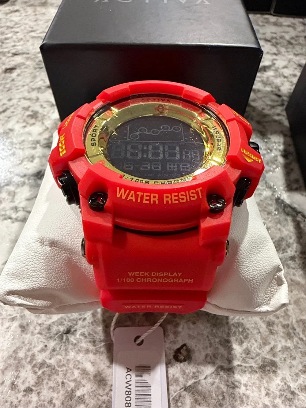 Activa X Invicta Digital Summit Unisex Watch 50mm Red ACW8082-015 New w/Box